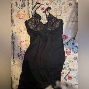 Size xl dress black with tan lace nwot